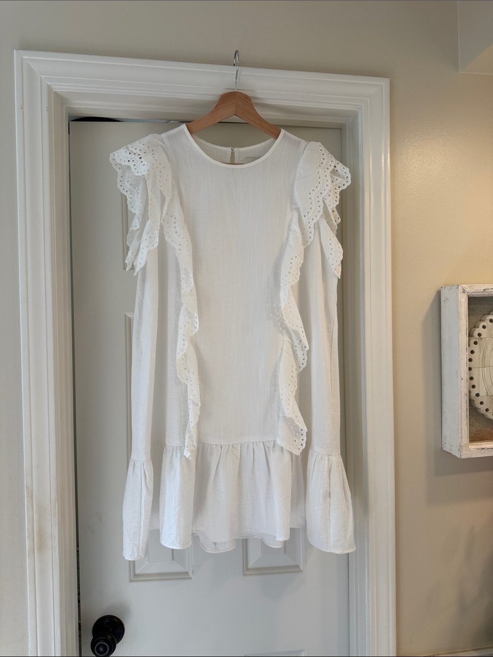 Pinch White Eyelet Ruffle Sundress